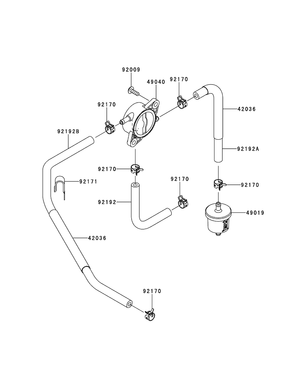 Kawasaki Fr730v-As05 Fuel Tank And Fuel Valve Diagram and Parts List for Z-FORCESZ48 (17AIDGHB-17AIDGHB010)(2015) Cub Cadet Lawn Tractor